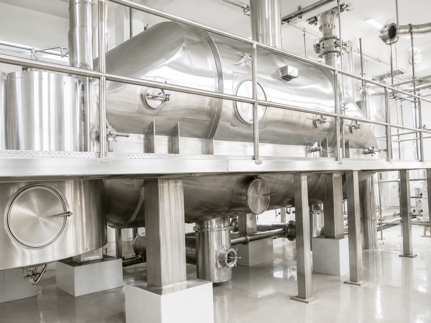 Fluidized bed dryer  -  pharmaceutical and food powder drying equipment