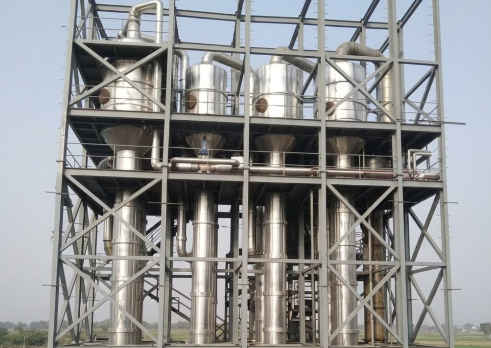 Forced circulation evaporator  -  industrial stainless process equipment
