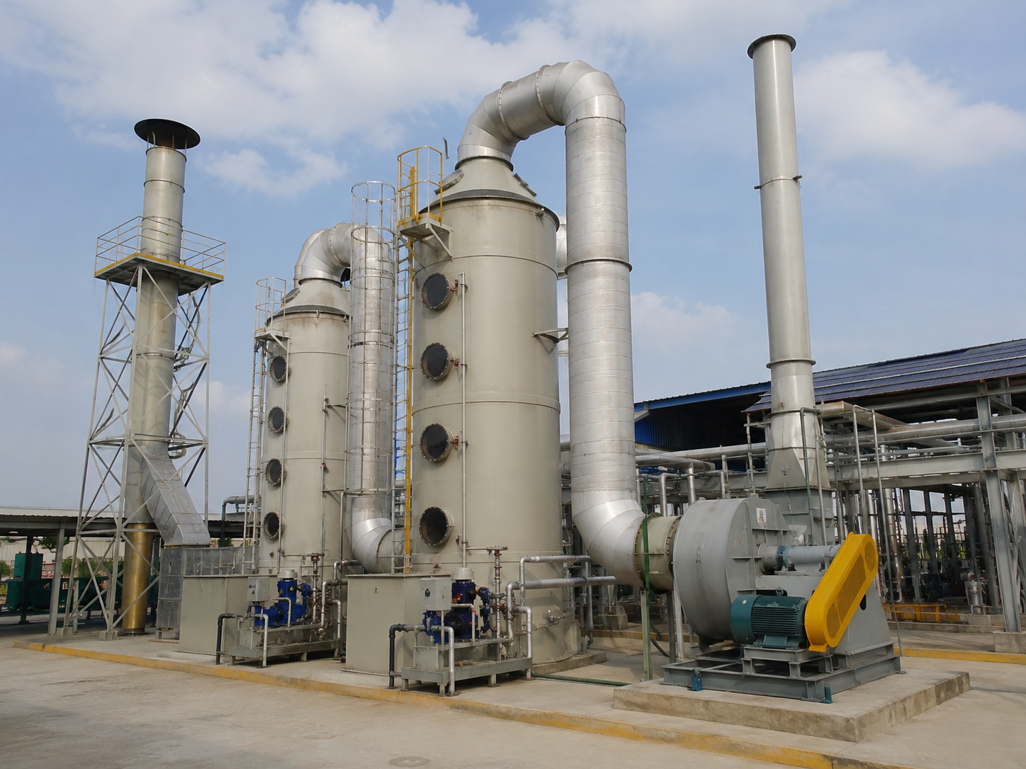 Scrubber system - industrial air pollution control and gas scrubbing unit